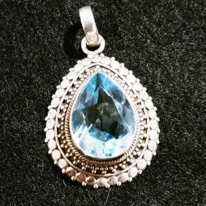 Blue Topaz Pendant